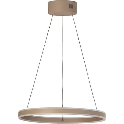 FISCHER & HONSEL LED hanglamp Silvio, Ø 60 cm, greige, metaal, CCT