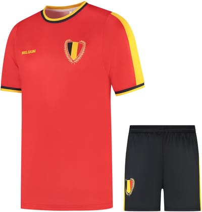 Belgie Voetbaltenue Thuis WK 2026 - Voetbal Tenue Kinderen - Shirt en Broekje - Jongens en Meisjes - Volwassenen - Heren en Dames - Maat 104