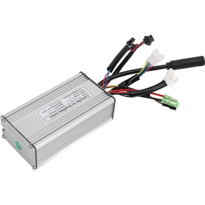 36V 48V 25A Elektrische Fiets Controller met Dubbele Lichtkabel Warmteafvoer 9 Buizen Controller white