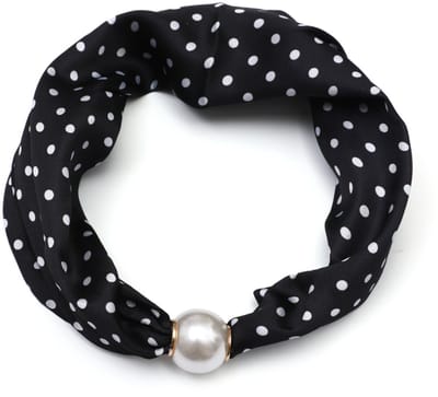 Sjaal met Polkadotdessin en Magnetische Parelsluiting