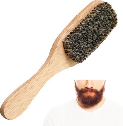 Schone wildzwijnharen baardborstel - Reiniging en styling van haar en baard