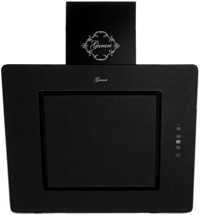 GURARI GCH S 155 60 BL PRIME N+Koolfilter, wasemkap, Afzuigkap 60 cm, zwart glas, 1000m³/h