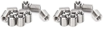 20 Stuks Draadherstel Moffen Set, M6x1.0 Vrouwelijke en M10x1.5 Mannelijke Draadverkleiningshulzen voor Draadreparatie en Verbetering van Schroefdraadkwaliteit
