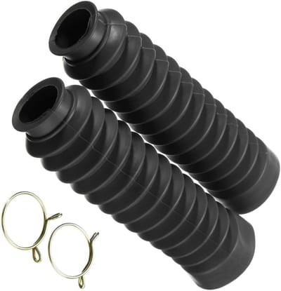 Motorcycle Fork Gaiters - Rubber Bellows Protection for Motorcycles and ATVs