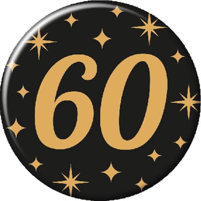 Paperdreams - Button Classy Party - 60 jaar