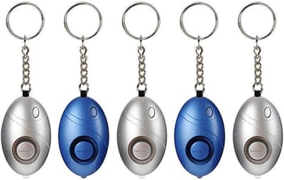 Noodalarm Sleutelhanger - Persoonlijk Alarm - Zelfverdediging - Met LED Lampje - 10 x 5 x 1 cm