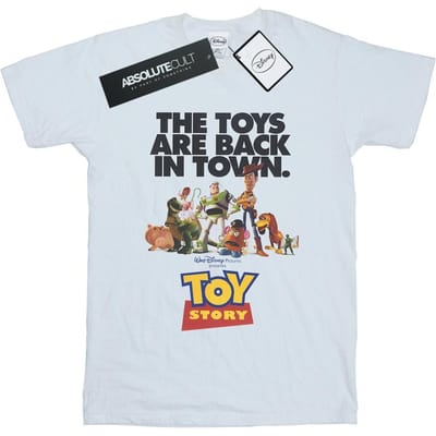 Disney Heren Toy Story Movie Poster T-Shirt (Wit)