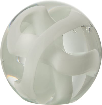 J-Line presse-papier Slinger - glas - wit - small