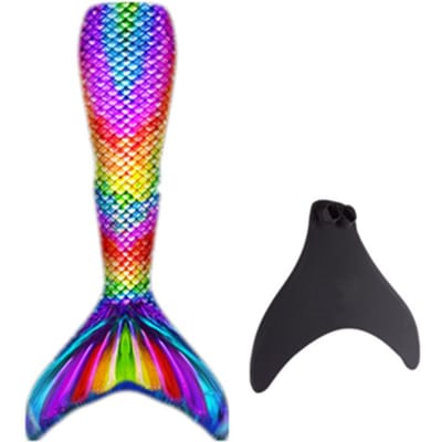 Nieuw Kinderen Meisjes Zwemmen Zeemeermin Staart Zeemeermin Kostuum Cosplay Kind Volwassene Verjaardagscadeau Fantasie Zwempak Kan Monovin Vin Toevoegen Kids S black