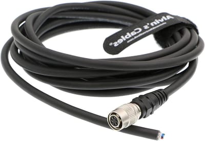Flexibele Camerakabel - Hirose Connector - Apparatuur Verbinden - Hoge Flexibiliteit - 3 Meter - Zwart