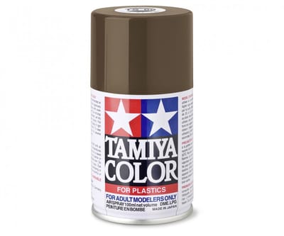 Tamiya Hobbyverf Acrylverf - TS-69 Linoleum Deck Brown - Matt - Acryl Spray - Verf spuitbus - 100 ml