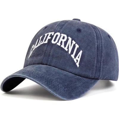 Unisex Californië Letter Borduurwerk Gewassen Baseballpetten Lente En Herfst Buiten Verstelbaar Casual Petten Zonbescherming Pet Sportpet gray