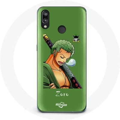 Hoesje - Huawei - P20 Lite - One Piece Manga Zoro - Flexibel - Synthetische Bescherming