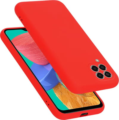 Cadorabo Hoesje geschikt voor Samsung Galaxy M33 5G in LIQUID ROOD - Beschermhoes gemaakt van flexibel TPU silicone Case Cover