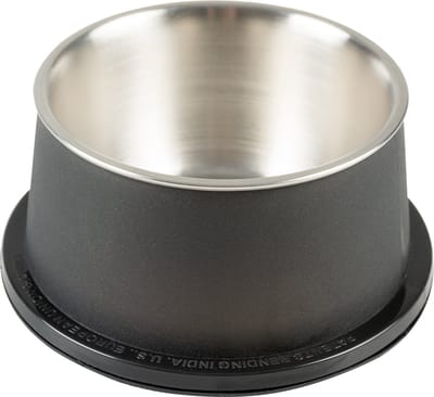 Duvoplus - Drinkbak - Hond - Eetkom Matte Fix Conic 600ml - Ø16,3x7,5cm Zwart - 1st