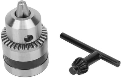 SnelShoppen - Mandrin de perçage B12 met sleutel - Trousse voor gereedschap - Adapter voor boorkop - RVS, capaciteit 1,5 tot 10 mm - Duurzaam en roest