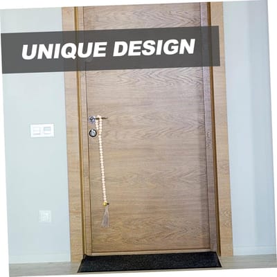Houten Deurbel - Huisdier Communicatie - Zindelijkheidstraining Huisdier - Eenvoudig Te Installeren - 83 cm Lengte - Beige