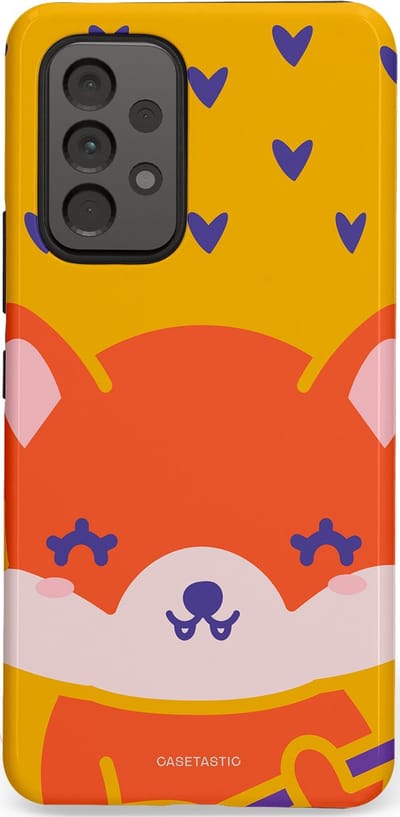 Casetastic Hoesje Geschikt voor Samsung A53 - Stijlvolle Beschermende Duo-layer Case - Vossen beat