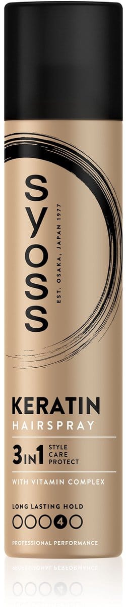 SYOSS Keratin Hairspray - Haarlak - Haarstyling – Keratine Behandeling - Sterke Fixatie (48 uur) - Gezonde Glans - Voordeelverpakking – 12 x 75ml