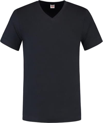 Tricorp 101005 T-Shirt V Hals Fitted - Marineblauw - 4XL