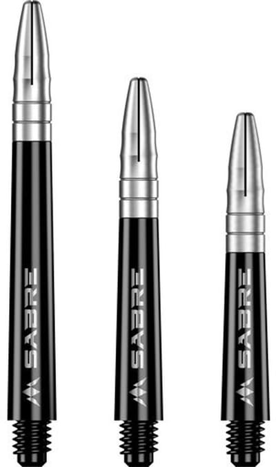 Mission Sabre Black Base Silver - Dart Shafts
