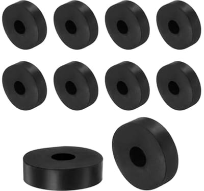 Rubberen Afstandhouders 4 Stuks - 70 mm OD, 16 mm ID, 25 mm Hoogte - Trillingsdempers voor Thuis en Auto