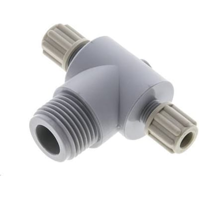 6X4Mm & G1/2'' PA T-Vormige Knelfitting Met Buitendraad 10 Bar