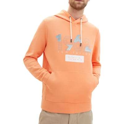 Tom Tailor - Hoodie - Heren - XL - Oranje - Katoen - 1040918