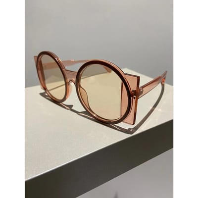 Lunettes de soleil rondes bicolores pour femmes et hommes Lunettes de soleil stylées rétro tendance Lunettes pour voyage Stt Photo Fête de vacances Plage