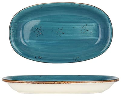 By Bone Serveerschaal - Harmony Tropical - Porselein - 15x8.5 cm - set van 2
