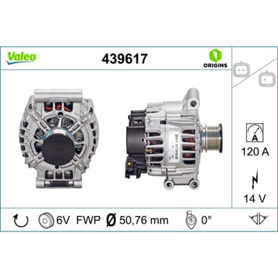 Driefasige generator VALEO ORIGINS NEW VALEO 439617