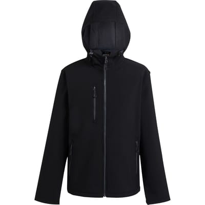Regatta Heren Navigate 2 Layer Soft Shell Jas (Zwart/Seal Grijs)