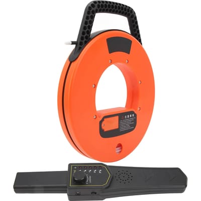 Pijpblokkadedetector Waterpijpblokkadelocator 30m met Waterdichte Sonde red