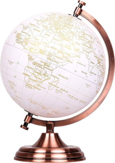 Wereldbol - Wereldkaart - Verlichte wereldbol - Educatief - Geografiche - Desktop Decoratie