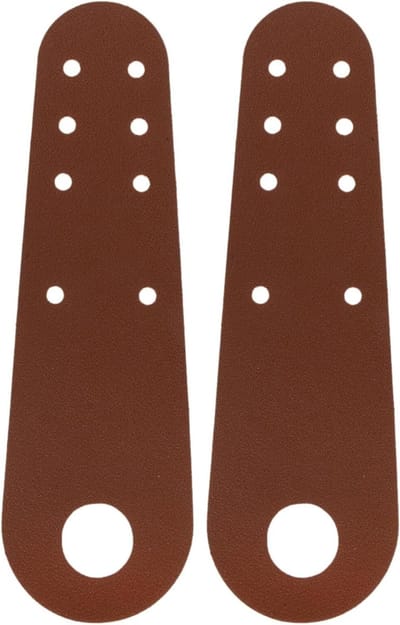 Rolschaats Beschermer - Schoenhoezen Skate - Schoenen Beschermen - Stevige Leren Constructie - 18x5.5cm - Bruin