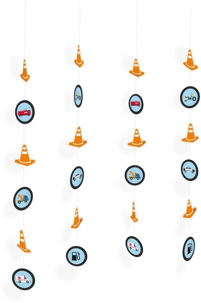 Amscan - On The Road 4 Decoratieslingers (130 cm)