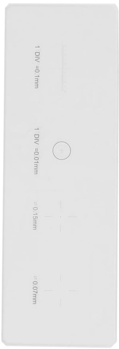 Dailygoody - Microscoop Micrometer - Kalibratie Slide - Duidelijke divisies - Transparant - Objectmicrometer - Ideaal voor microscopisch onderzoek - G...