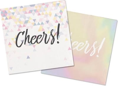 Folat - Servetten - Cheers Parelmoer - 16 stuks 33x33 cm