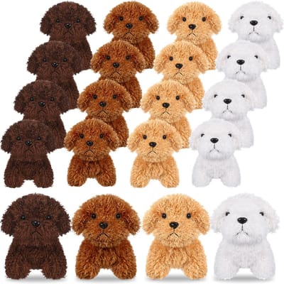 8-40 Stuks 5 Inch Mini Pluche Honden Kleine Knuffelhond Groothandel Pluche Speelgoed Adopt a Dog Feestartikelen voor Cadeautas Vullers Terug naar School 8PCS