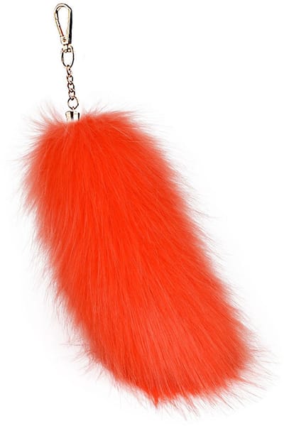 Vossenstaart - Milieuvriendelijke bonthanger - Bontaccessoire - Tashanger voor dames - Autosleutelhanger -20cm -Kleur 10