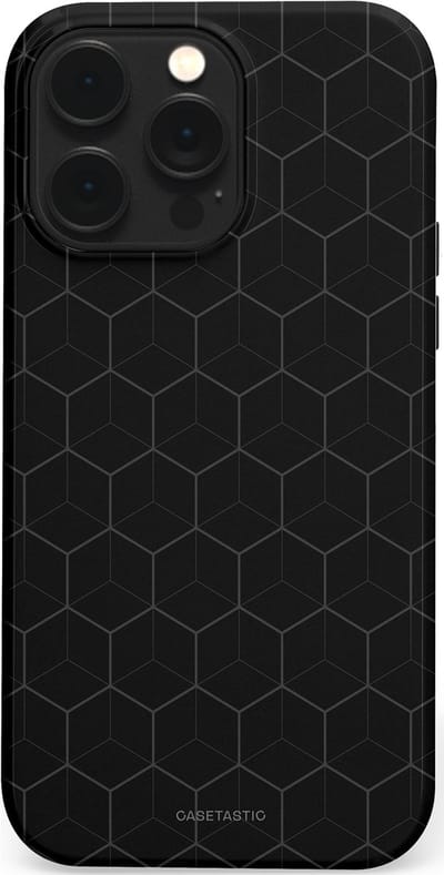 Casetastic Hoesje Geschikt voor Apple iPhone 14 Pro Max Magsafe - Stijlvolle Beschermende Duo-layer Case - Hexago