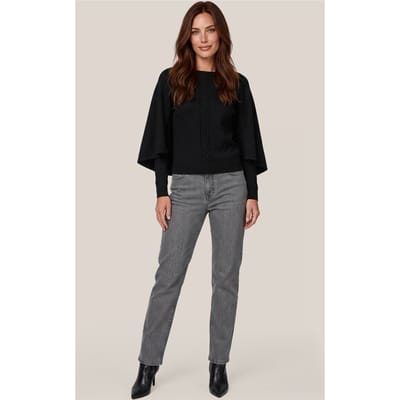 Clarice Cape Trui Zwart