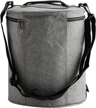 Candala Gebreide tas, garentas, garen-organizer, draagbare opbergtas voor garen, meeneemprojecten, knutseltas voor haken, borduurnaai-tassen voor breiaccessoires en haakprojecten