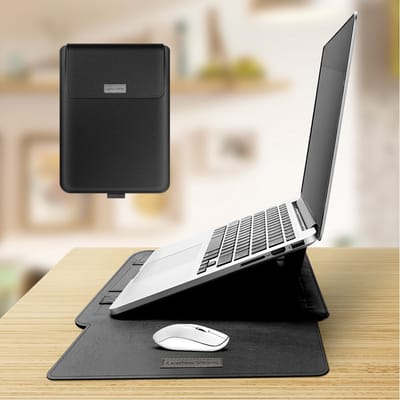 Laptophoes met standaard Laptop Sleeve -​​ bescherming Laptoptas Krasbestendige hoes voor 15 inch met Muismat Muishoes Kabelhoes Geschikt voor: Macbook & Laptop