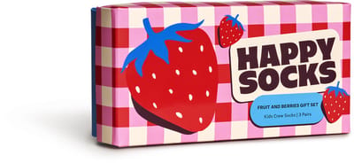 Happy Socks - Kids 3-pack Fruits & Berries Gift Set - Unisex - Sokken
