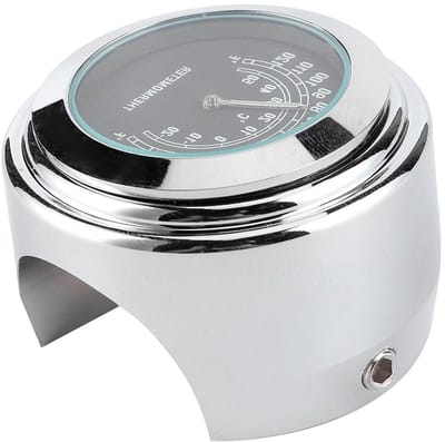 Motorfiets thermometer - Temperatuurmeter stuur - Rijcomfort bewaken - Weerbestendig ontwerp - -20 tot 50 graden - Zwart