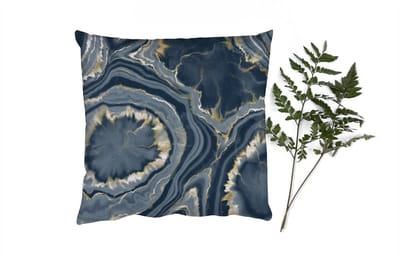 Sierkussens - Kussentjes Woonkamer - 60x60 cm - Geode - Goud - Marmer - Stenen