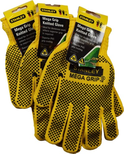 Stanley Tuinhandschoen - Werkhandschoen - Mega Grip - Maat L - 3 stuks