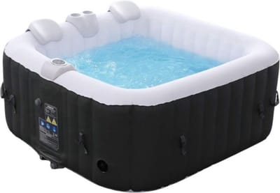 Thuys – Opblaas Jacuzzi – Whirlpool – Jacuzzi – Lazy Z Spa – 154x154x64 cm – Hoogwaardige Materialen – Zwart