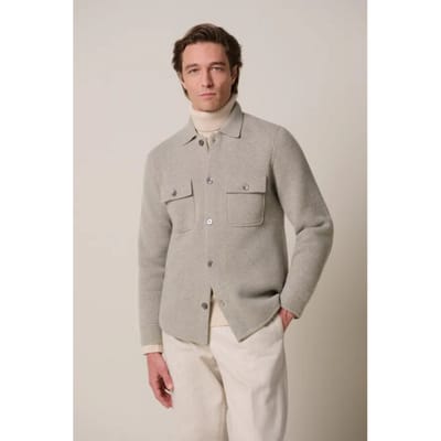 Profuomo Ppxf30006b overshirt full button grey